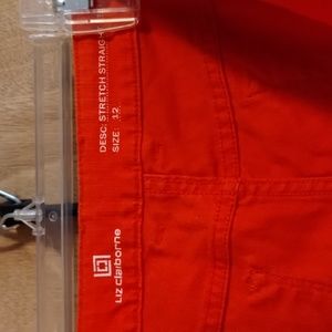 Orange Liz Claiborne size 12 pants